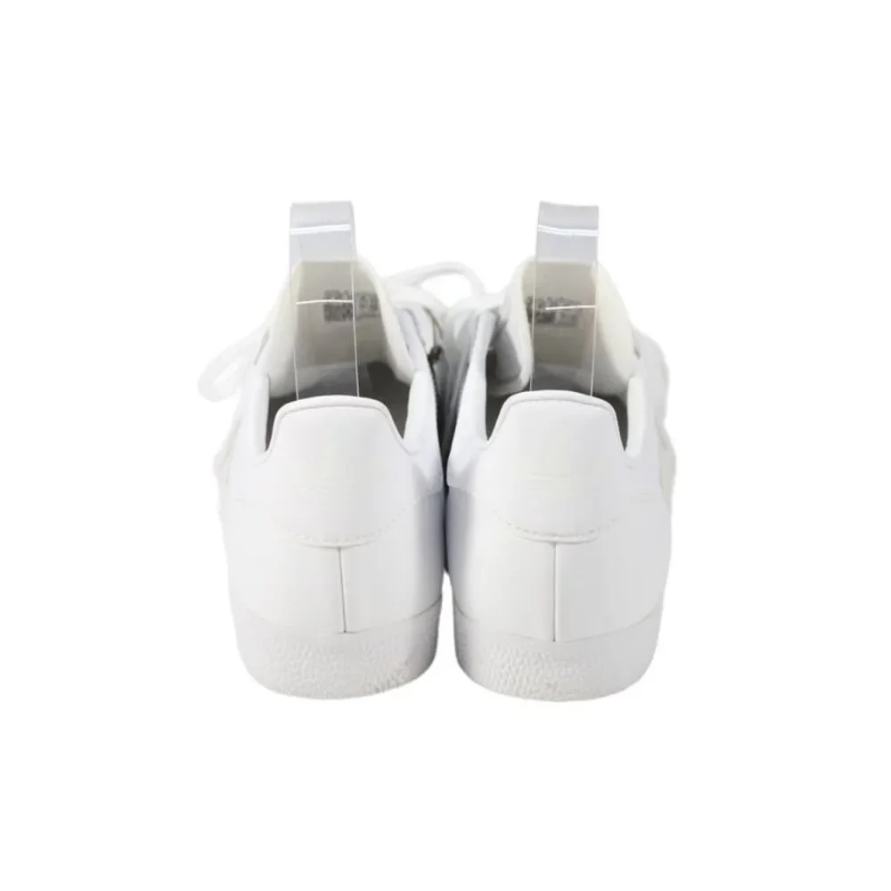 Adidas Mens Gazelle Leather Lace-Up Casual Sneakers White Size 8